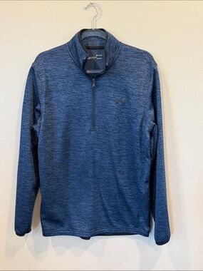 Under Armour Men’s Navy Heather Quarter-Zip Performance Jacket